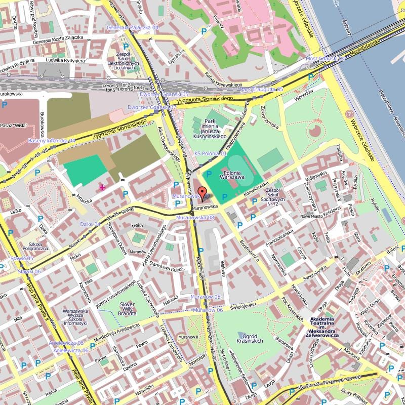 Bản đồ của old town ba lan