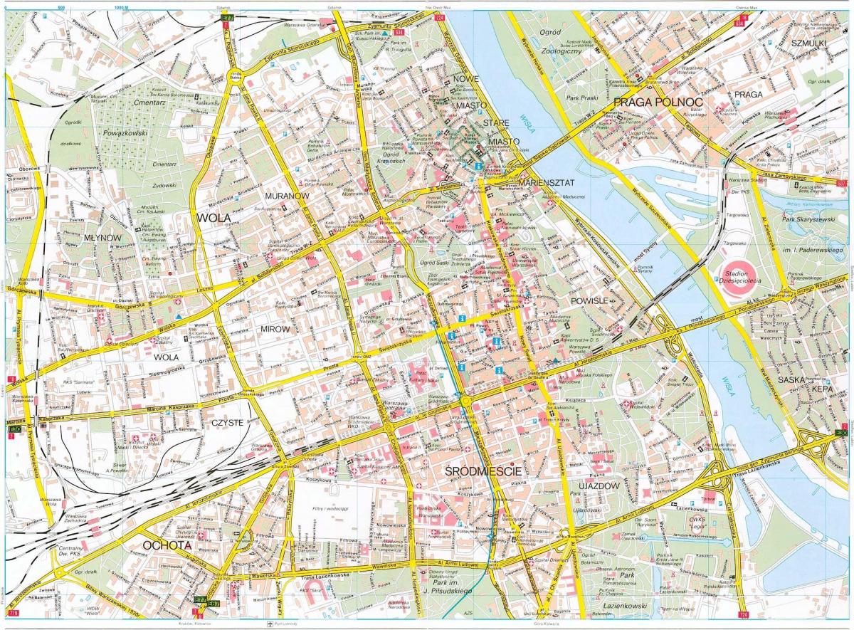 Warsaw trên bản đồ