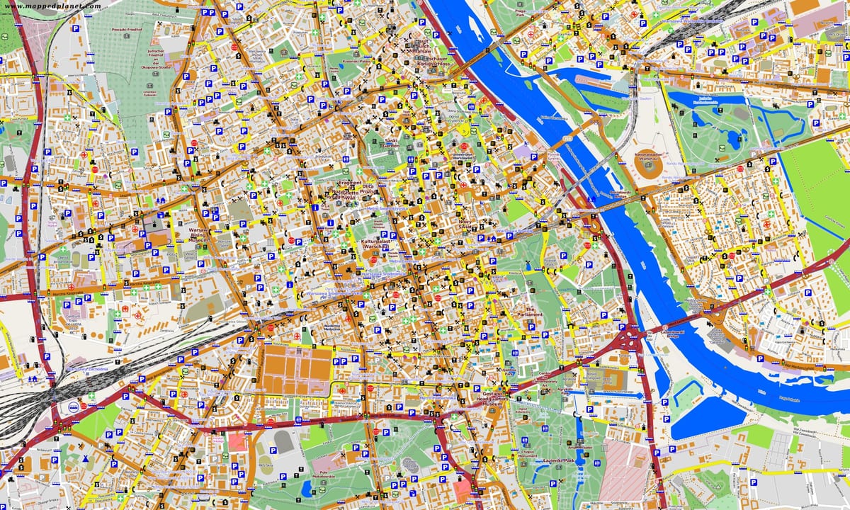 Bản đồ của Warsaw ẩn 