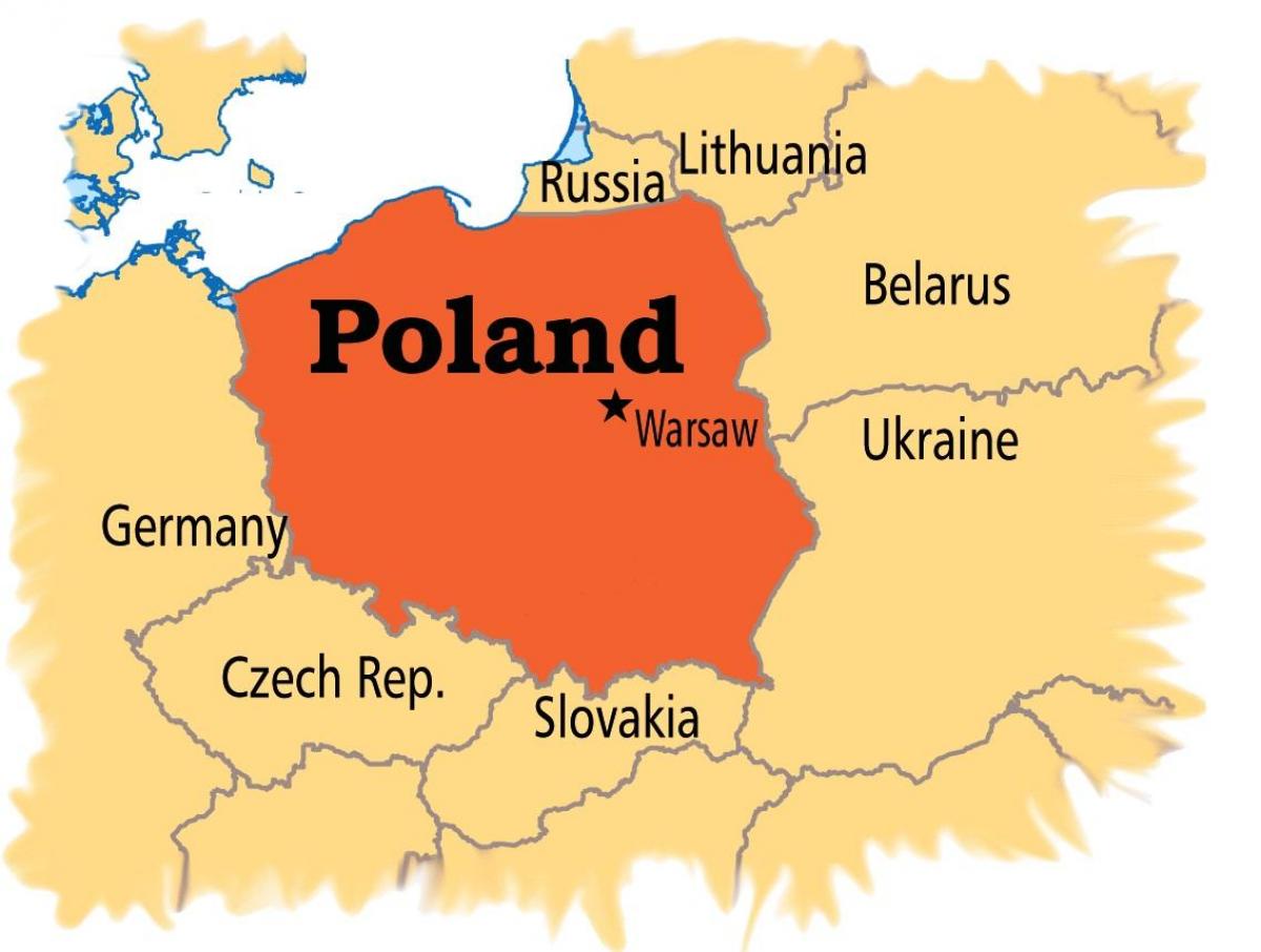 Bản đồ của Warsaw châu âu