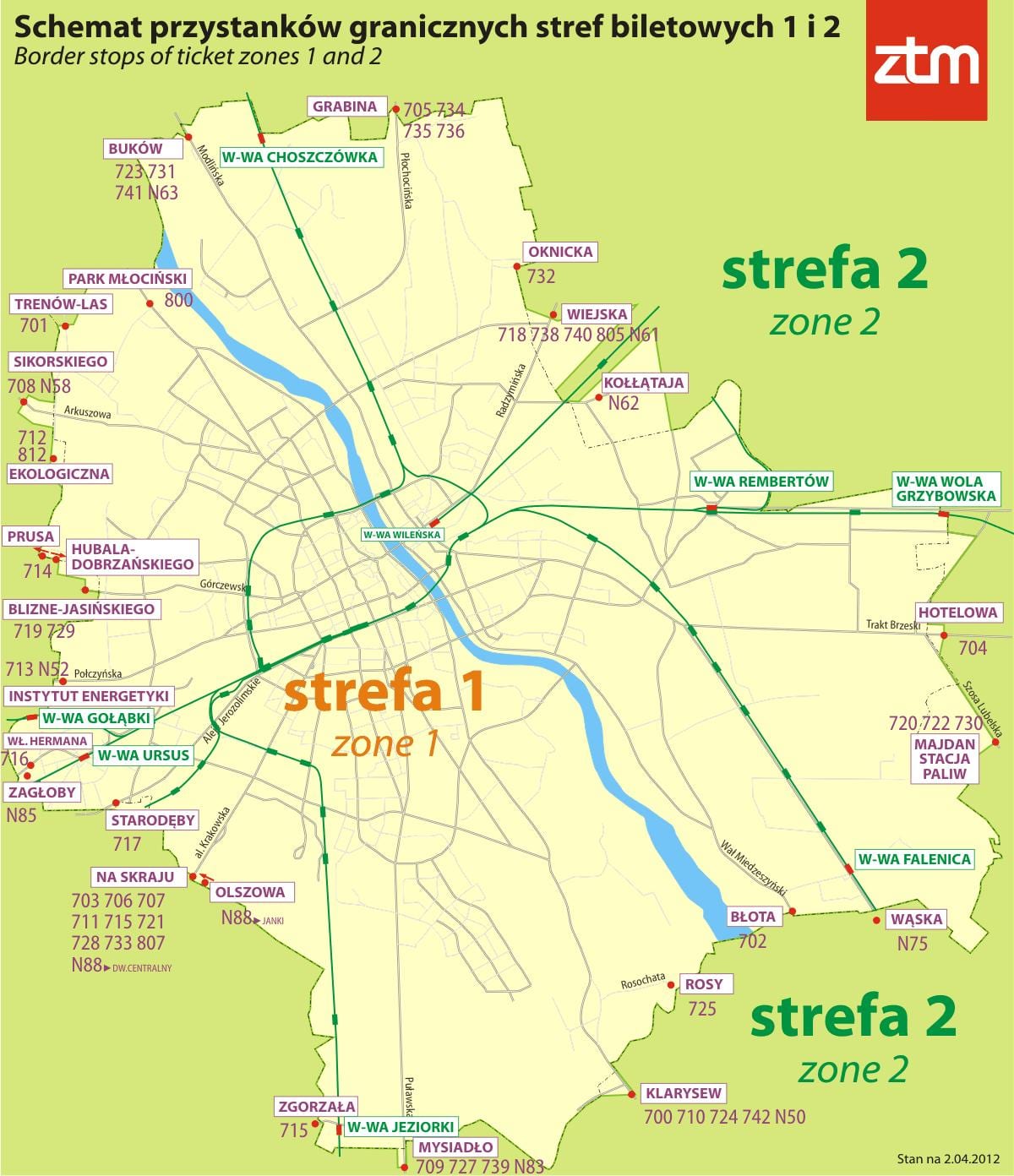 Bản đồ của Warsaw khu 2 1