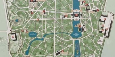 Công viên Lazienki Warsaw bản đồ