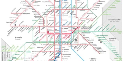 Warsaw vận chuyển bản đồ