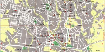 Bản đồ của Warsaw hấp dẫn 