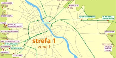 Warsaw khu 1 bản đồ