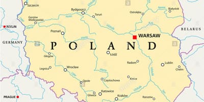 Warsaw vị trí trên bản đồ thế giới