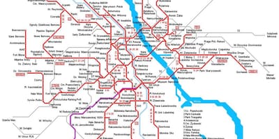Warsaw đào tạo bản đồ