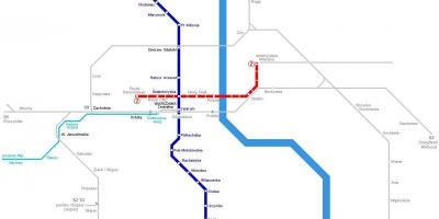 Bản đồ metro Warsaw